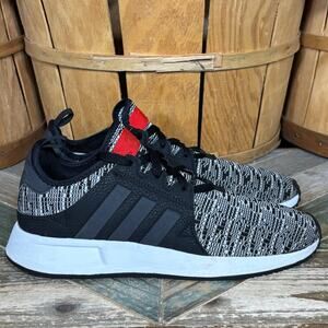 Adidas X_PLR Core Black White Red Knit Lace-Up Sneakers Shoes Mens Size 8.5
